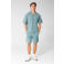 Shoeby regular fit casual short met print - donkergroen