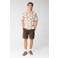Shoeby regular fit overhemd met print - donkerbruin