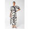 Shoeby blousetop met bladprint zwart
