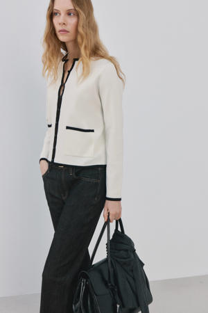 gebreid vest ecru