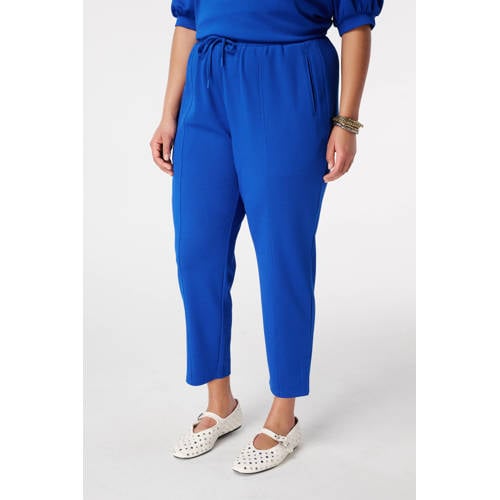 MS Mode slim regular waist broek blauw afbeelding