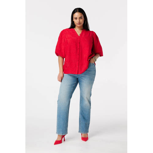 MS Mode blouse rood afbeelding