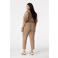 MS Mode slim regular waist broek taupe