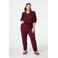 MS Mode slim regular waist broek donkerrood