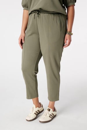 slim regular waist broek kaki