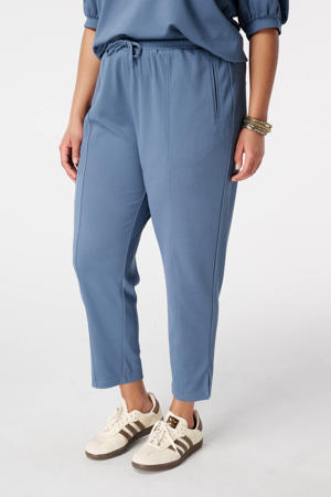 slim regular waist broek grijsblauw