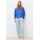 Caroll gestreepte blouse blauw