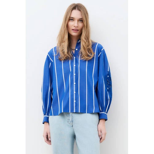 Caroll gestreepte blouse blauw afbeelding