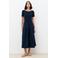 Caroll midi jurk marineblauw