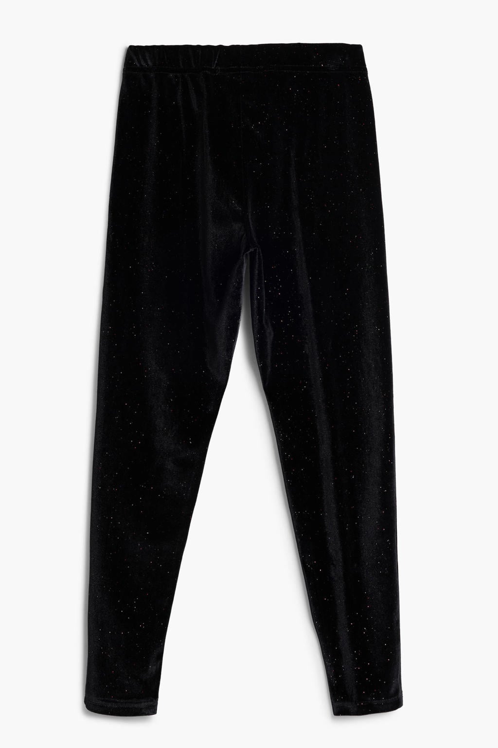 Zwarte meisjes Desigual legging van polyester met elastische tailleband en effen
