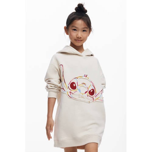 Desigual sweatjurk ecru afbeelding