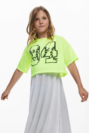 maxi jurk limegroen