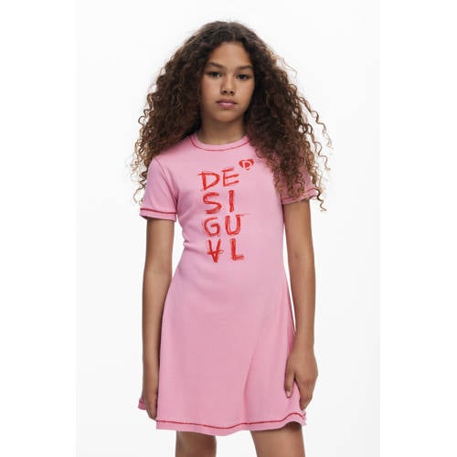 Desigual A-lijn jurk roze afbeelding