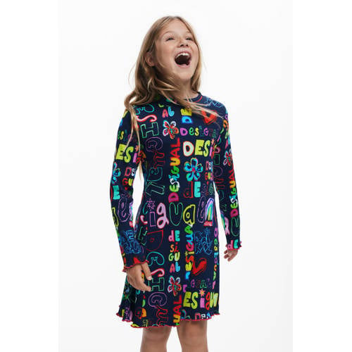 Desigual A-lijn jurk donkerblauw afbeelding