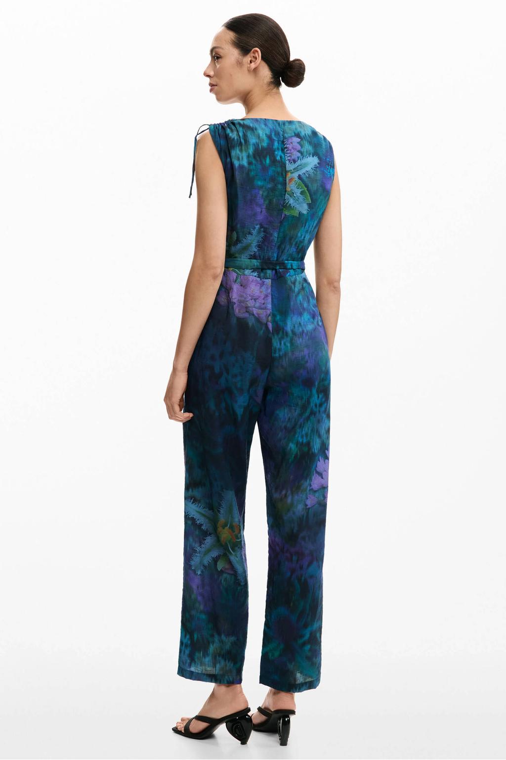 Blauwe dames Desigual jumpsuit van viscose