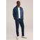 WE Fashion regular polo met ingebreid patroon ecru