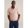 WE Fashion regular polo met ingebreid patroon roze