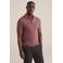 WE Fashion regular polo met ingebreid patroon donkerrood