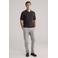 WE Fashion regular polo met ingebreid patroon bruin