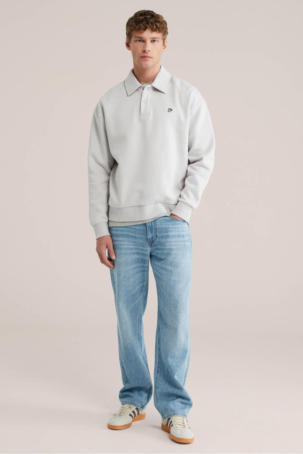 WE Fashion sweater grijs