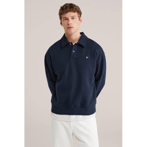 WE Fashion sweater donkerblauw afbeelding
