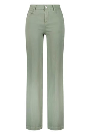 denim straight regular waist broek kaki
