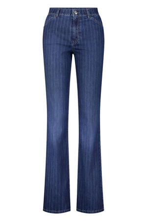 flared jeans dark blue denim
