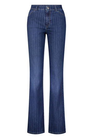 flared jeans dark blue denim