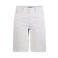 gardeur denim slim regular waist bermuda short met krijtstreep blauw