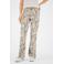 gardeur denim regular waist flared broek beige