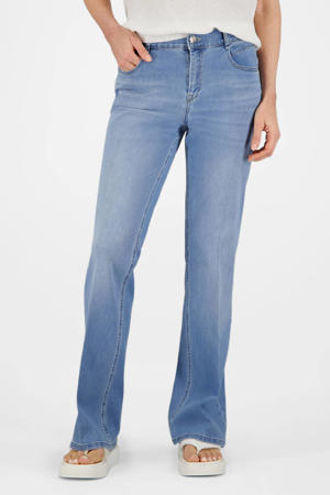 flared jeans medium blue denim