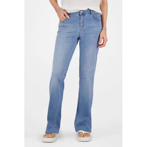 gardeur flared jeans medium blue denim afbeelding