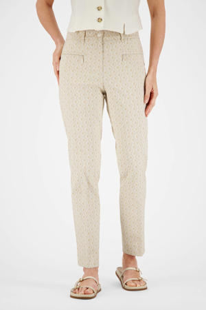 denim slim regular waist broek beige