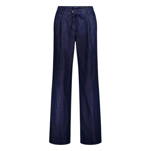 gardeur wide leg broek dark blue denim afbeelding