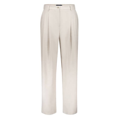 gardeur straight regular waist broek beige afbeelding