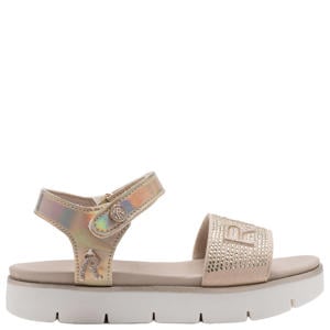 sandalen metallic beige
