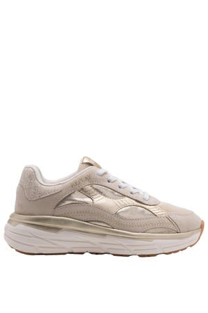Christal JR10 sneakers lichtbeige/lichtgoud