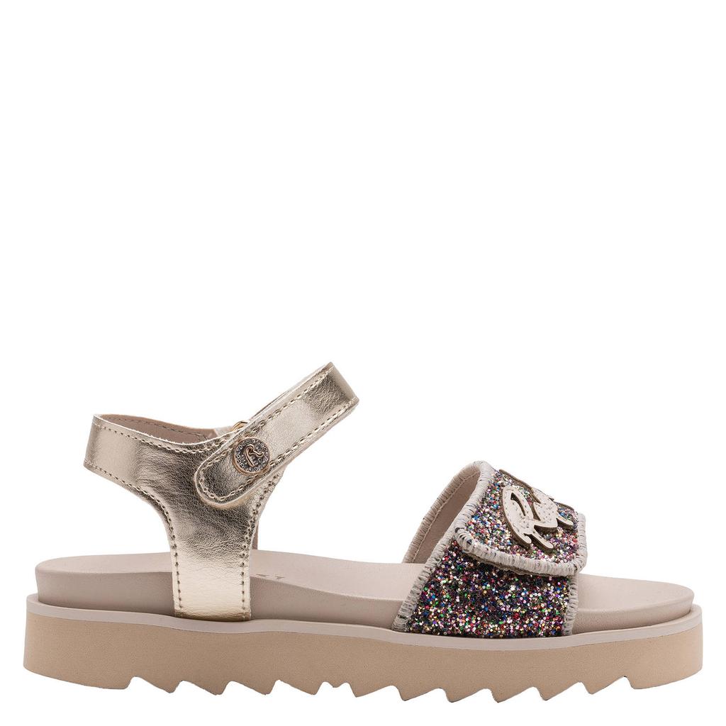 Gouden meisjes REPLAY sandalen van 100% imitatieleer met klittenband