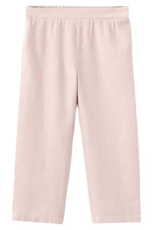 linnen casual broek lichtroze