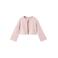 Mango Kids bolero lichtroze fijn gebreid