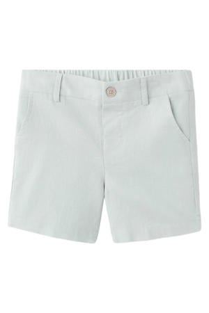 linnen casual short lichtgroen