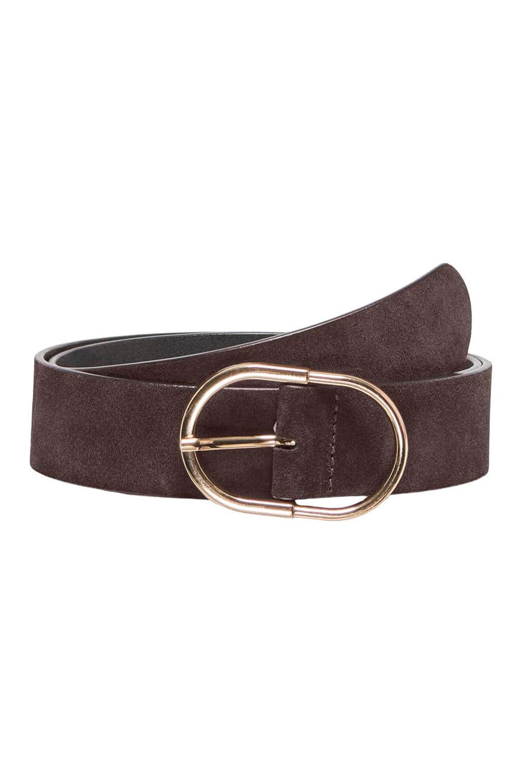 ONLY suède riem ONLNAJA donkerbruin