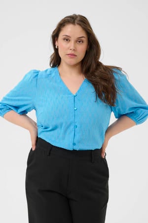 blouse blauw