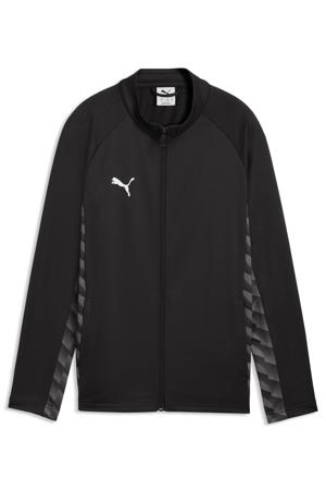 Junior voetbaltrainingsjack zwart