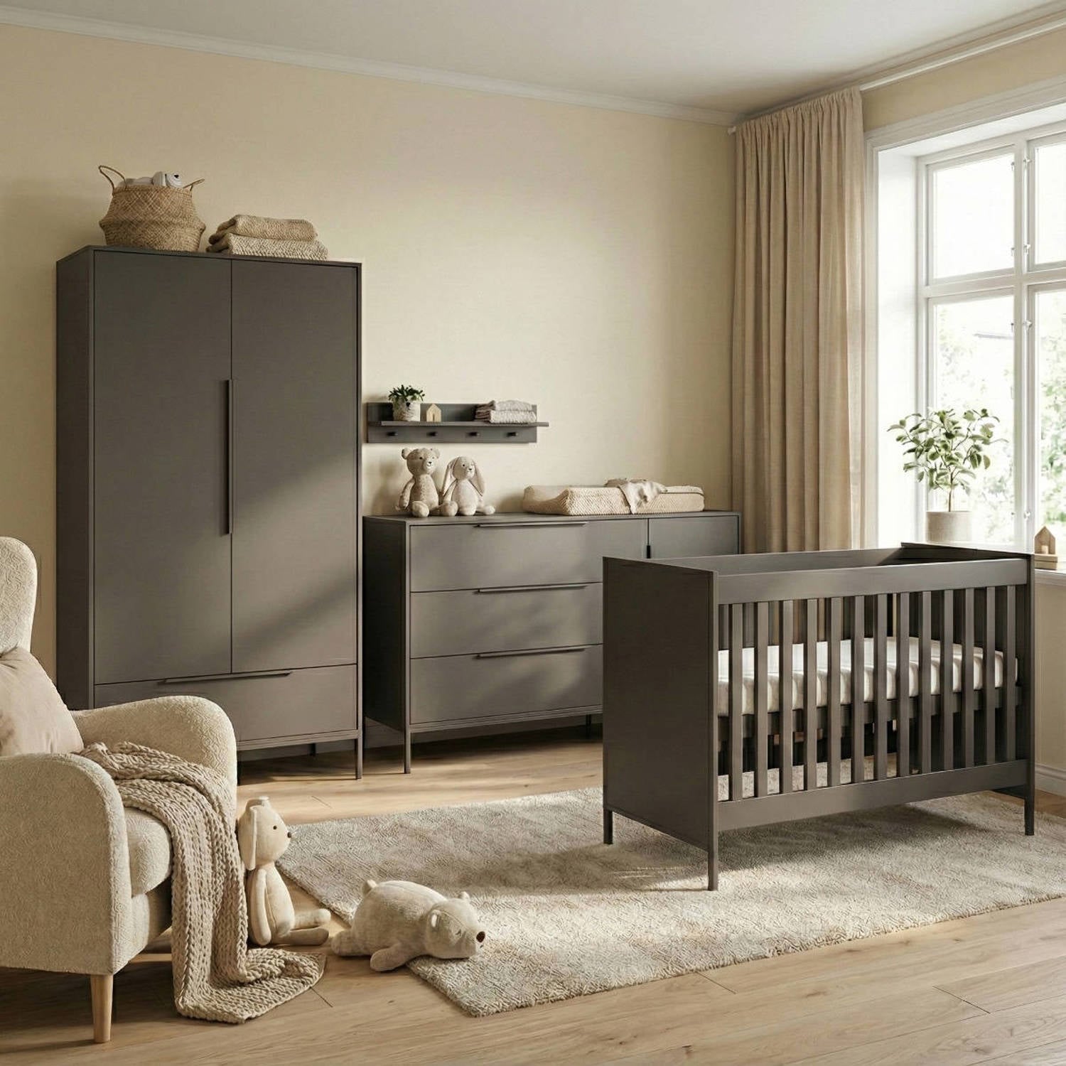 Born Lucky Babykamer Lissabon Chocolate XL 3-Delig