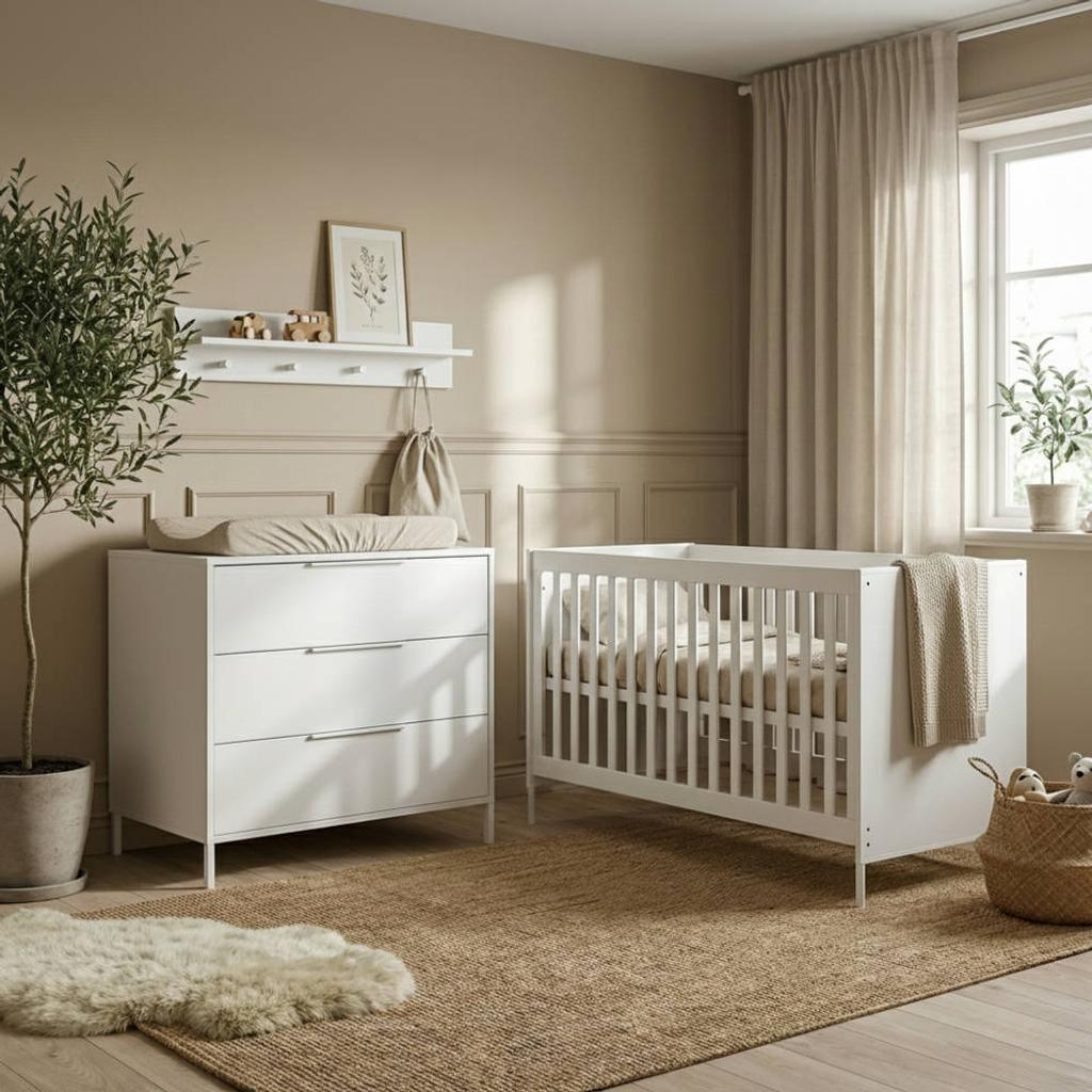 Born Lucky Meegroei Babykamer Santiago Wit 2-Delig