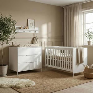 Meegroei Babykamer Santiago Wit 2-Delig