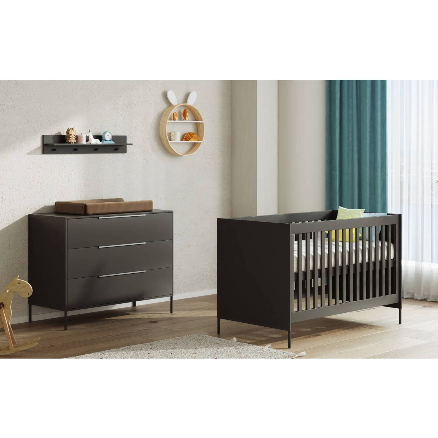 Born Lucky Babykamer Lissabon Chocolate 2-Delig