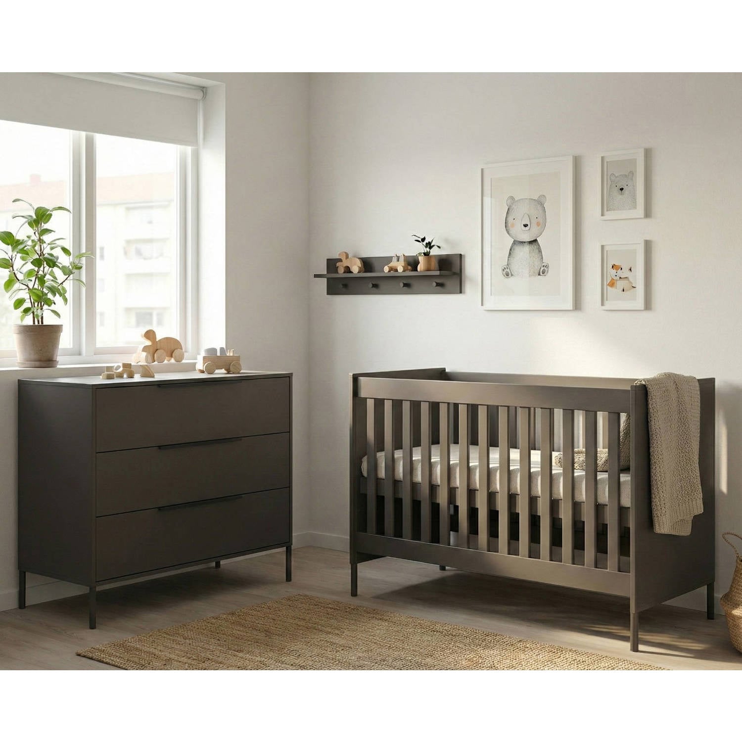 Born Lucky Babykamer Lissabon Chocolate 2-Delig