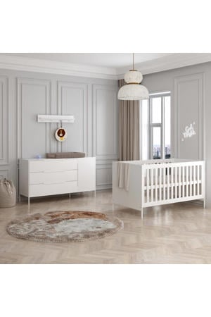 Meegroei Babykamer Santiago Wit XL 2-Delig